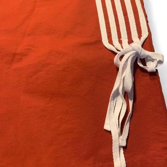 Wide-Leg Track Pants with Side Stripes - Rust - Picture 3 of 4